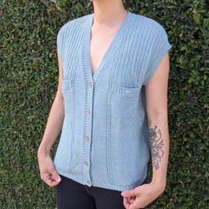 Incredible Courreges Vest Designer Made in France Lightweight Couture